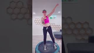 Stressed? Try this fun routine! #shorts #rebounder #workout #fitness #trampoline #dance