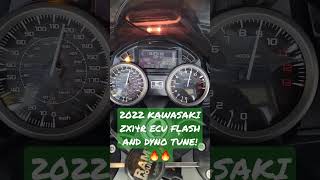 60 - 160 mph dyno pull on this 2022 Kawasaki ZX14R! #ZZR1400 #ZX14 #ZX14R #motorcycle #fast