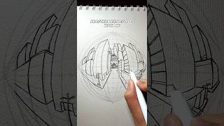 How To Draw 5-point Perspective ✍️ #artist #howtodraw #perspective
