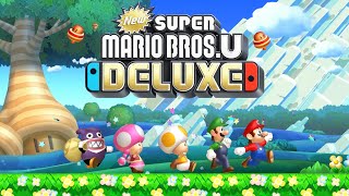 New Super Mario Bros. U Deluxe -  Game 100% Walkthrough (4 Players)