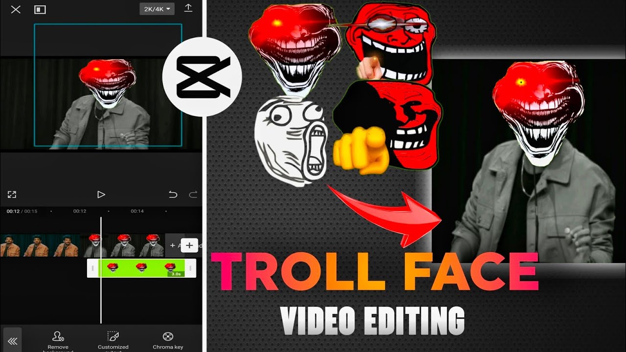 New Trending Trollface Video Editing In Capcut Trollface Edit