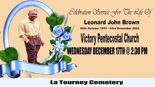 FUNERAL SERVICE OF Leonard John Brown