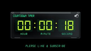18 SECONDS TIMER - 1080p - COUNTDOWN TIMER