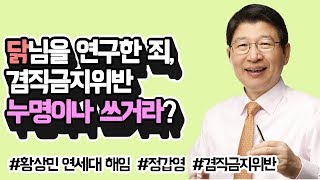 황상민 연세대 교수, 겸직금지위반 누명 (feat. 정갑영) by.황상민의 심리상담소:황심소