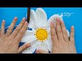 how to crochet a large flower granny square 🌸