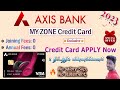 How to Apply Axis Bank My Zone Credit card in Online @Tech and Technics