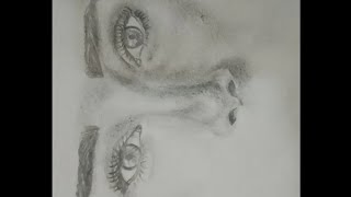 #رسم-الانف-والعين--معالتظليل#Nose-eye-drawing