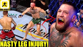 MMA Community Reacts to Conor McGregor snapping his leg and losing to Dustin Poirier,UFC 264 Results