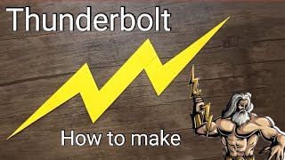 How to make zeus lightning bolt | How to make zeus thunderbolt | Paper weapons | Paper thunderbolt