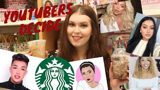 YOUTUBERS Pick My STARBUCKS Drinks For A WEEK