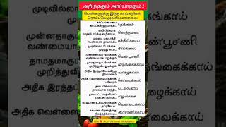 அறிந்ததும் அறியாததும்..! பெண்களுக்கு இந்த காய்கறிகள் ரொம்பவே அவசியமானவை..?