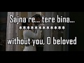 SANU EK PAL CHAIN LYRICS WITH TRANSLATION | Raid (2018) | Ajay Devgn | Ileana D’Cruz |