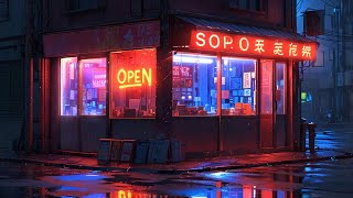 Rain \u0026 Lo-Fi 🌧️ | Solitude in the Empty Store☔⛈️