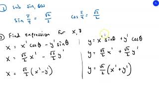 Linear Algebra:  Rotating Conics  (Sec. 4.8 Applications Part 1)