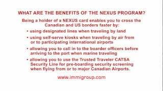 What are the benefits of the NEXUS program?