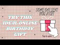 ONLINE IDEAL BIRTHDAY GIFT | SURPRISING VIRTUAL GIFT