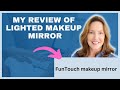 Review of FunTouch Lighted makeup mirror with magnification, Great for old eyes like mine :)