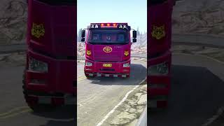 Pink truck shows talent _Truck Dance - Coffin Dance Song Cover