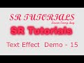 Text Shadow Effect | Demo - 15 | Css | SR Tutorials