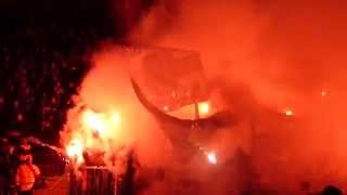 Hertha BSC Pyroaktionen in Bielefeld (Pokal) !!!