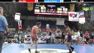 Junior 152 - Jake Ellis (Kansas) vs. Jonathan Viruet (Massachusetts)