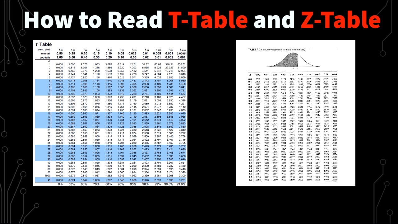 T Student Normal Distribution Table Cabinets Matttroy