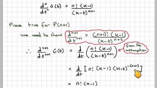 Finding pdf expectation and variance from pgf