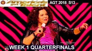 Vicki Barbolak  HILARIOUS Stand Up Comedian Quarterfinals 1 America's Got Talent 2018 AGT