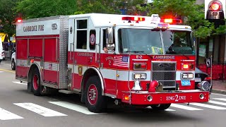 Cambridge Fire Engine 2 Responding Q-Siren Emergency