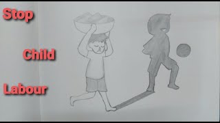 World Day Against Child Labour Drawing || Stop Child Labour ||