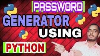 Random Password generator application using Python | Python mini project by Awanish 🔥🔥
