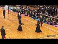 女子団体予選リーグ【高千穂（宮崎）×樟南（鹿児島）】1櫻井×小林・2甲斐×新村・3豊島×川﨑・4田阪×盛迫・5泥谷×平山【 058】第37回九州高等学校選抜剣道大会【2023年2月4・5日日南総合運動