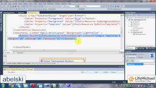 Simple Template Definition in Silverlight