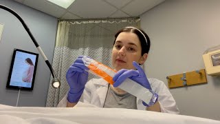 ASMR| Seeing the Gynecologist for STI Testing (Pelvic Exam, Blood Draw, Real Medical Office)