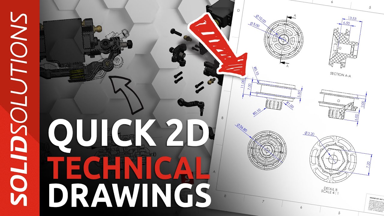 Creating Drawing Views In SOLIDWORKS - YouTube