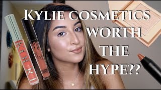 KYLIE COSMETICS UNBOXING | NATURAL GLAM TUTORIAL... WORTH THE HYPE??