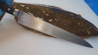 [광어회뜨기]최적의 오로시칼로 개조하고 광어탈피까지_knife making