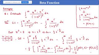 Examples on Beta function part II