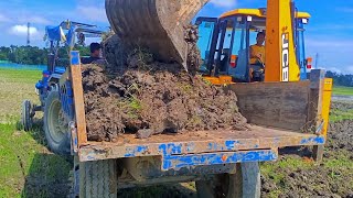 JCB BS4 new tractor louding powertrac 449 new JCB BS4 4+4 #Jcbvideo #🚜