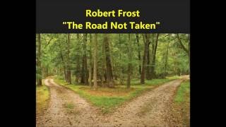 "The Road Not Taken" Robert Frost poem male voice "Two roads diverged in a yellow wood"