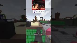 Invisible Man CRUSHES Streamer's Dreams 😭- Hypixel BedWars #shorts