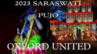 2023 Saraswati Puja//Oxford United//Saraswati Puja Pandal Decoration//Sahoj Path Theme