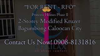 FOR RENT : 2-Storey Modified Kruzer - Princess Homes Phase ll