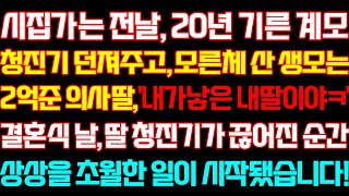 [반전 신청사연] 20년기른 엄마 청진기 주고 집나간 생모 2억준 딸 예식날 청진기 끊어지자 기함하는데/실화사연/사연낭독/라디오드라마/신청사연 라디오/사이다썰