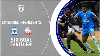SIX GOAL THRILLER! | Peterborough United v Bolton Wanderers extended highlights