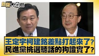 王定宇柯建銘差點打起來了？民進黨挑選聽話的狗證實了？【新聞大白話】20250107-1｜葉元之 李明賢 陳揮文