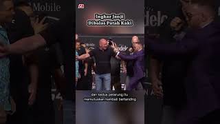 Ingkar Janji Dibalas Patah Kaki  #mma #ufc #combatsports #porier #shorts  #mmafighter #conormcgregor