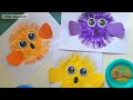 fork painted puffer fish craft