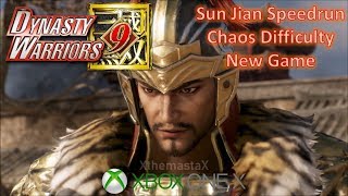 Dynasty Warriors 9 (Xbox One X) - Sun Jian Speedrun (Lu Bu%, NG, Chaos Difficulty)