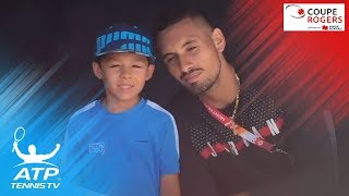 Nick Kyrgios takes us behind-the-scenes at Coupe Rogers 2017